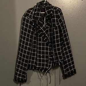 Small, sort of blazer, I am regularly a Medium but this fit well.